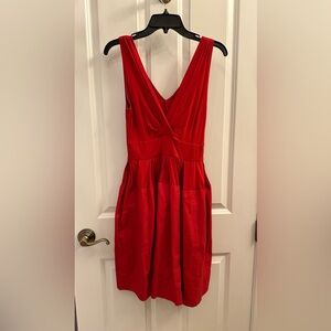 Red DKNY Sleeveless Cocktail Dress - Size 2